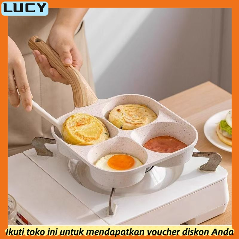 Jual (COD) Cetakan Telur Kue Pancake 4 Lubang Telur Pancake Omlet Pan ...
