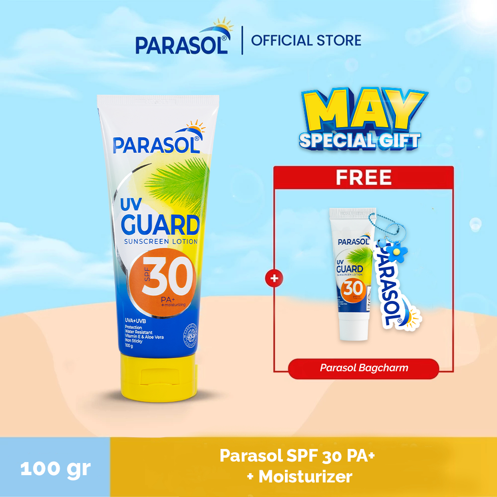 Parasol Lotion Tabir Surya Spf30 Pa+ - 100 Gr Sunscreen Spf 30 - foto 1