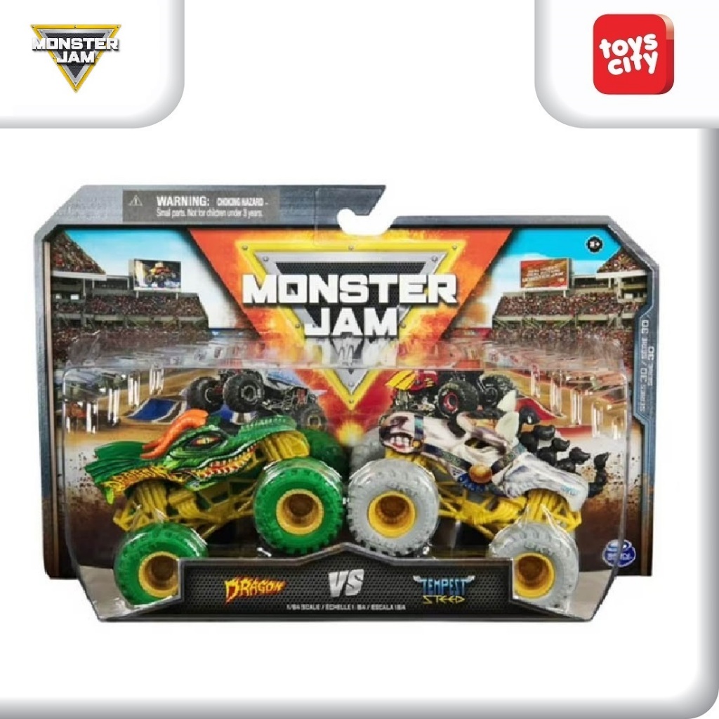 Jual Monster Jam Versus Pack Diescast Monster Trucks 1:64 Scale ...