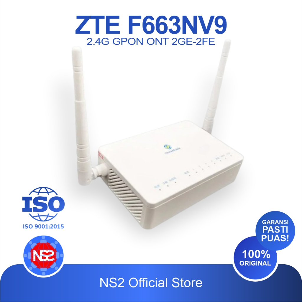 Jual F663NV9 GPON EPON ONU 2GE 2FE - Router ONT XPON Gigabit 2.4G ZTE ...