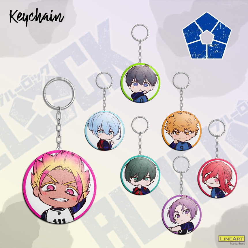 Jual Keychain ANIME BLUELOCK CHIBI PORTRAIT Laminasi Tebal Tahan ...