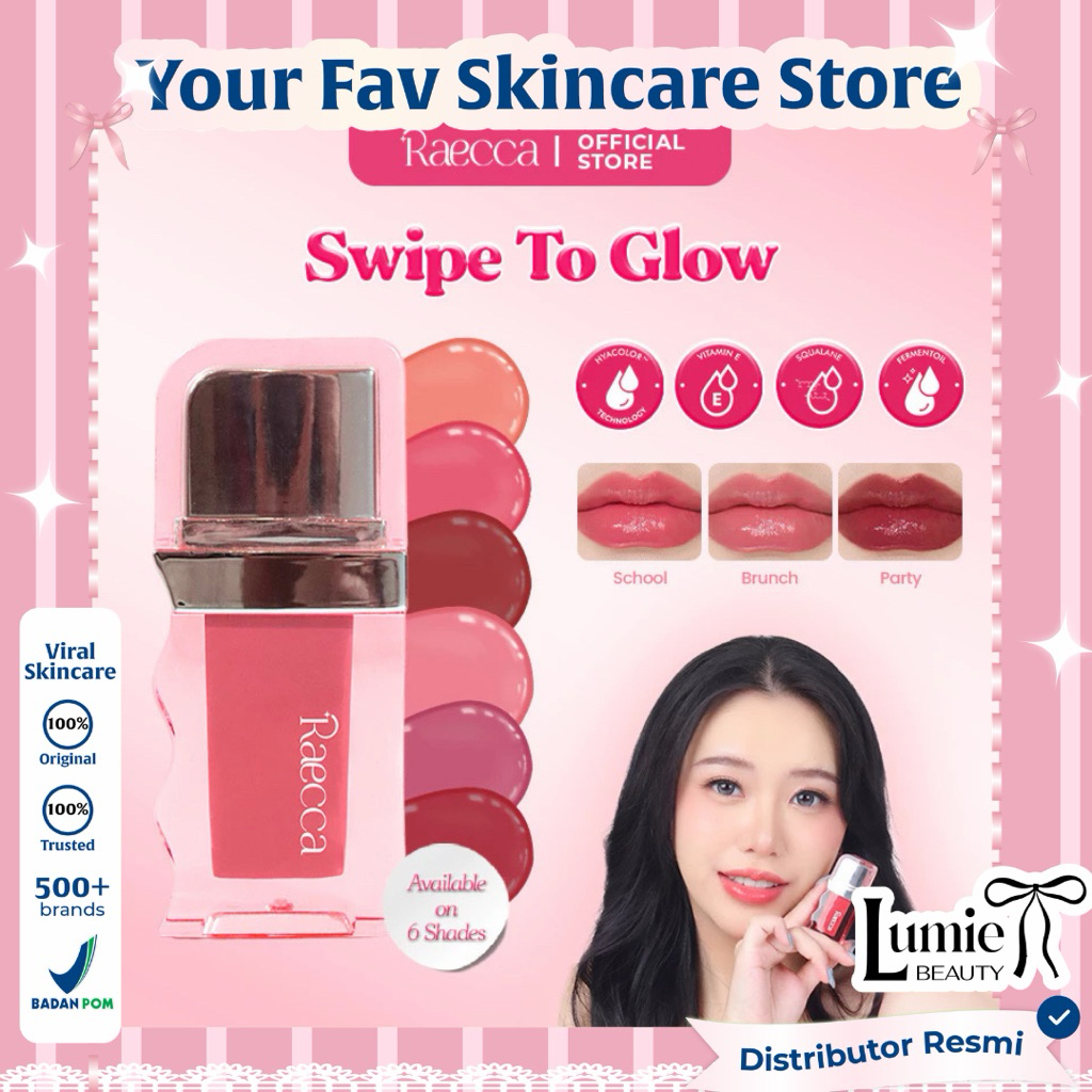 Jual LUMIE - Raecca Swipe To Glow | Lip Gloss Raecca | Shopee Indonesia