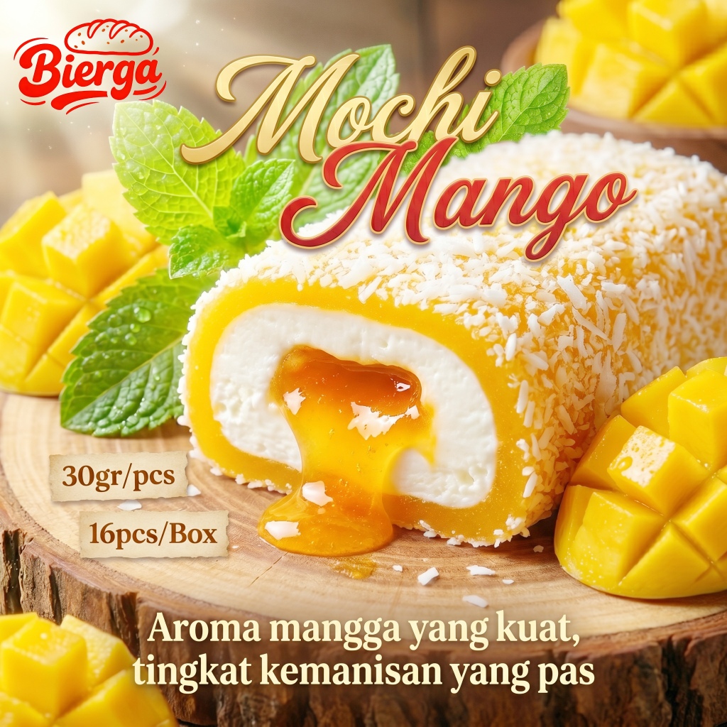 Jual [Bierga] Kue Mochi 3 Rasa Mix Daifuku Kenyal Isi Cream & Jam Lumer ...