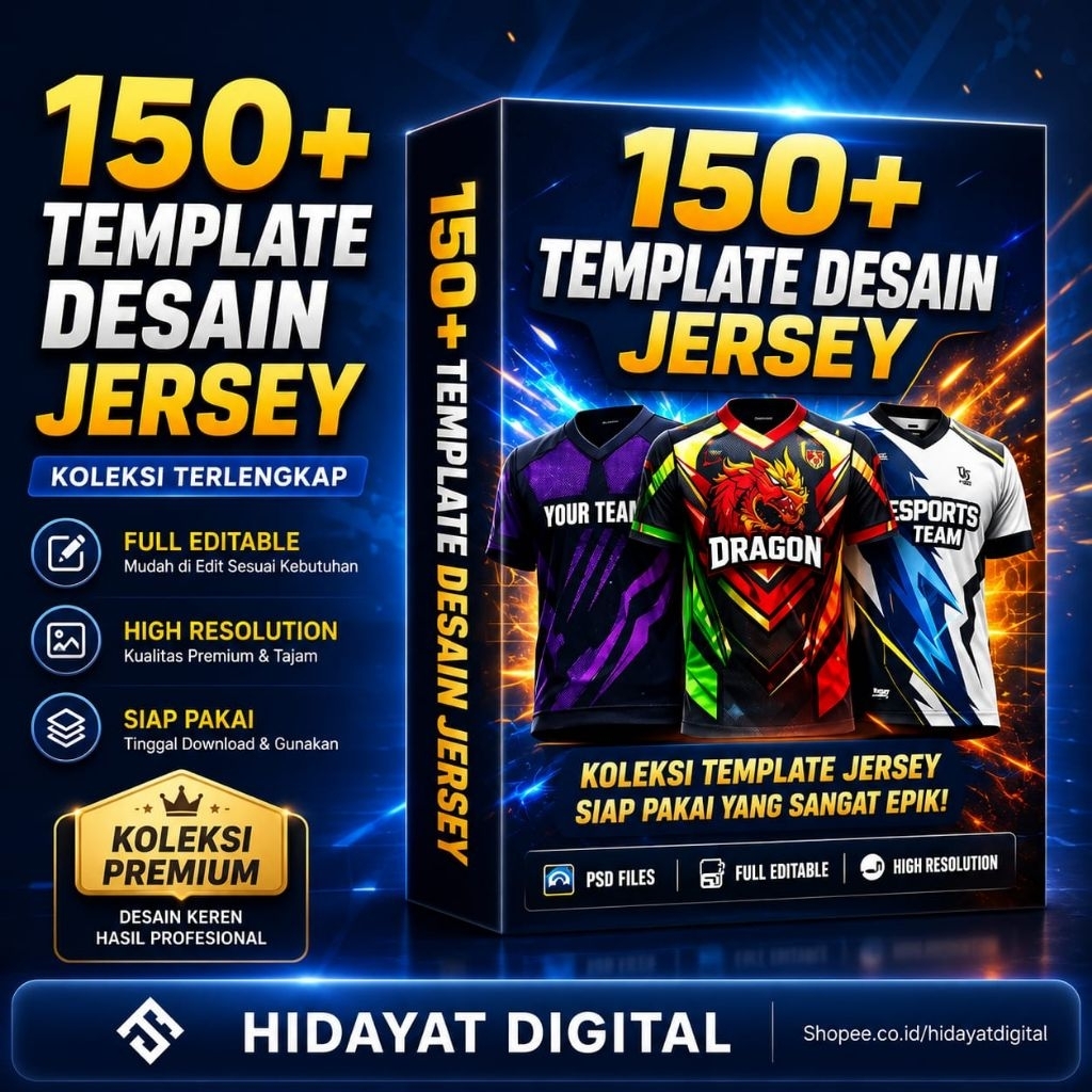 150+ Template Desain Jersey Premium ( AI, EPS) (CDR) (PSD)