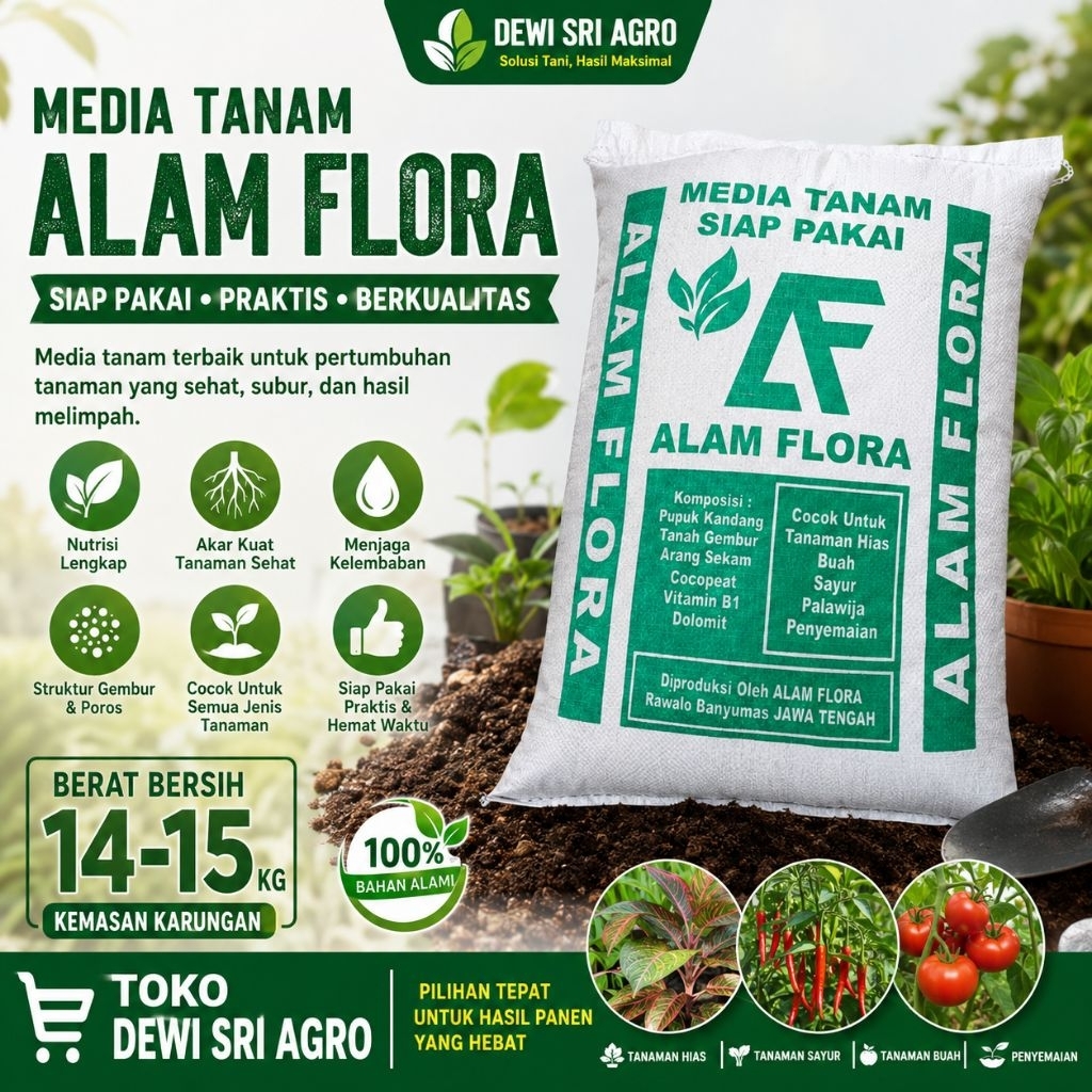 Media Tanam Alam Flora Karungan