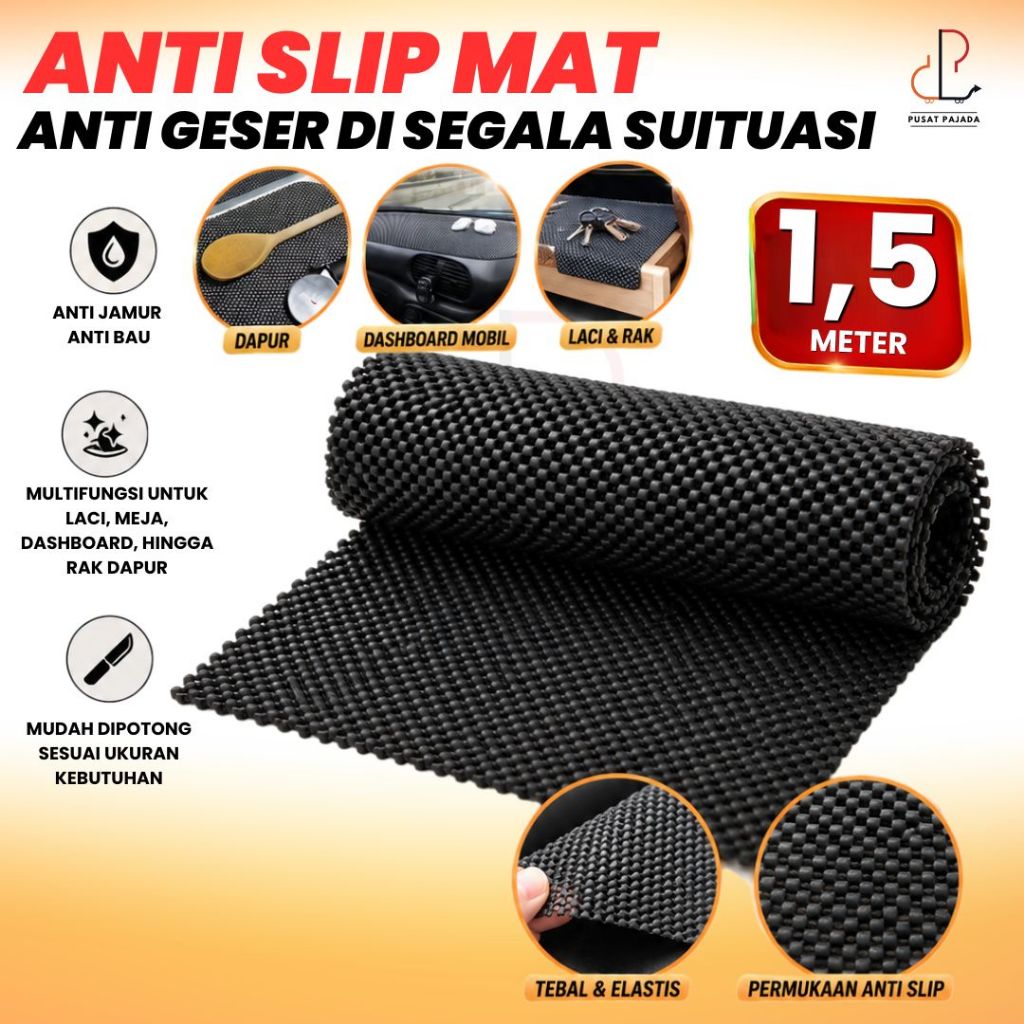 Anti Slip Dashboard 150 X 30 Dashmat Karpet Alas Mobil Lemari Meja Anti Geser