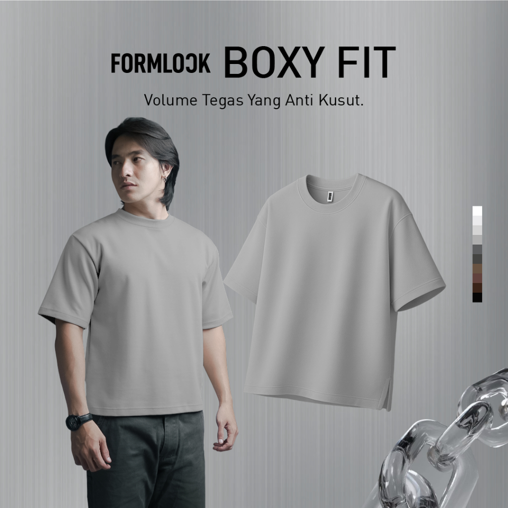 Jual No Void Minds FORMLOCK Boxy T-Shirt | Silver | Shopee Indonesia