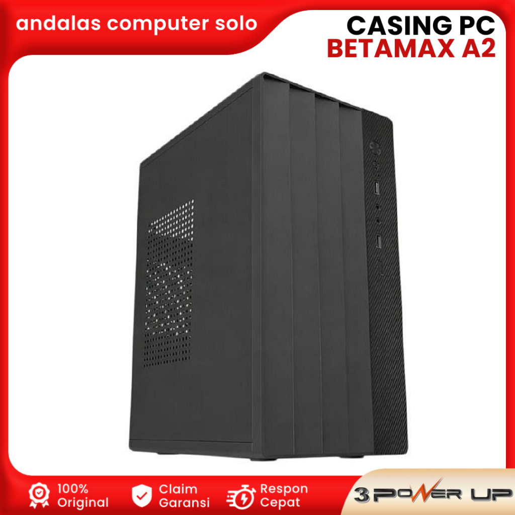 CASING CASE PC 3POWER UP BETAMAX A2 M-ATX MINI TOWER INCLUDE PSU NERO 225