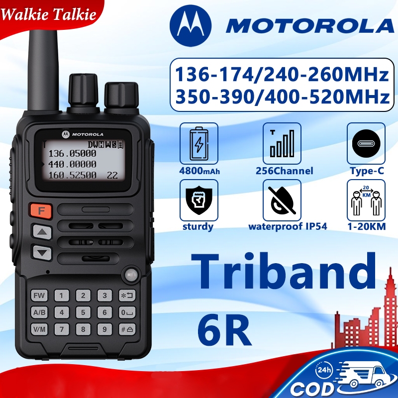 Jual Lifetime Warranty HT Motorola Jarak Jauh walkie talkie 20KM ...