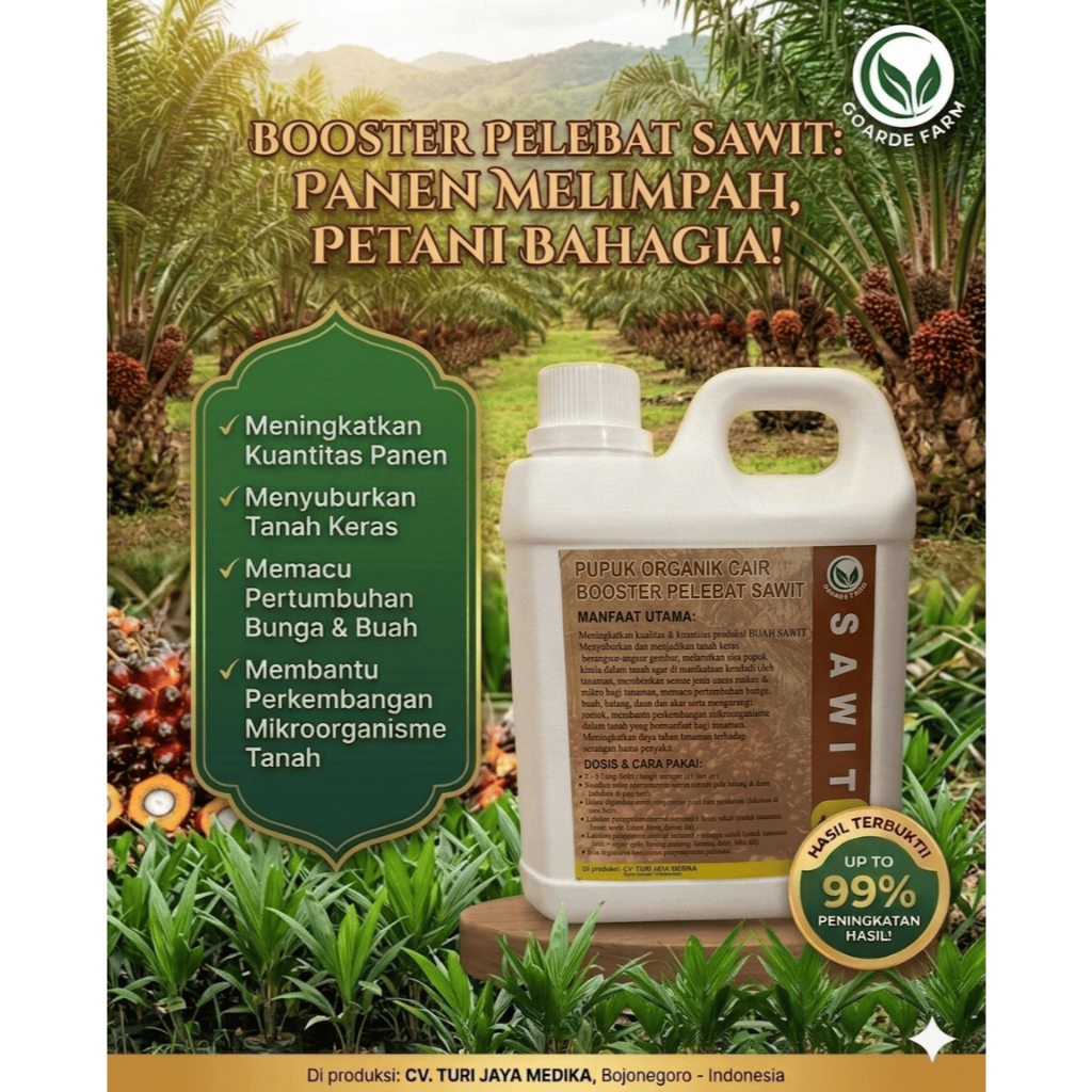 Jual GoArde Farm - Pupuk Sawit Cepat Berbuah Anti Trek Pupuk Booster ...