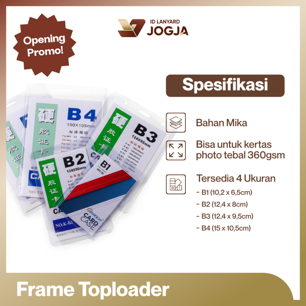 Jual Toploader Photocard top loader foto card nametage Kartu Desain ...