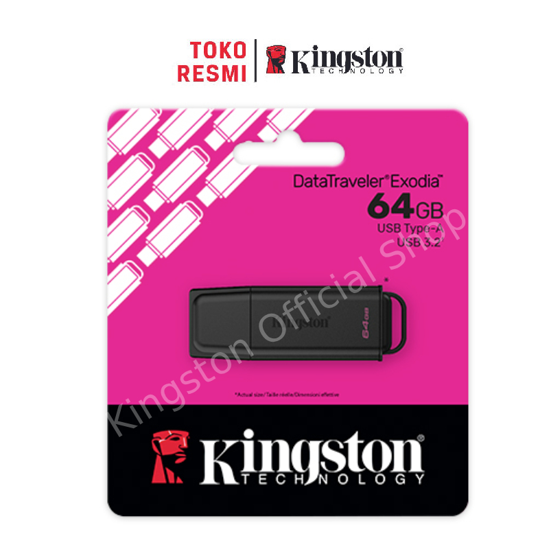 --New 2026-- Kingston USB Flashdisk 3.2 DataTraveler Exodia 64GB (DTXG2/64GB)