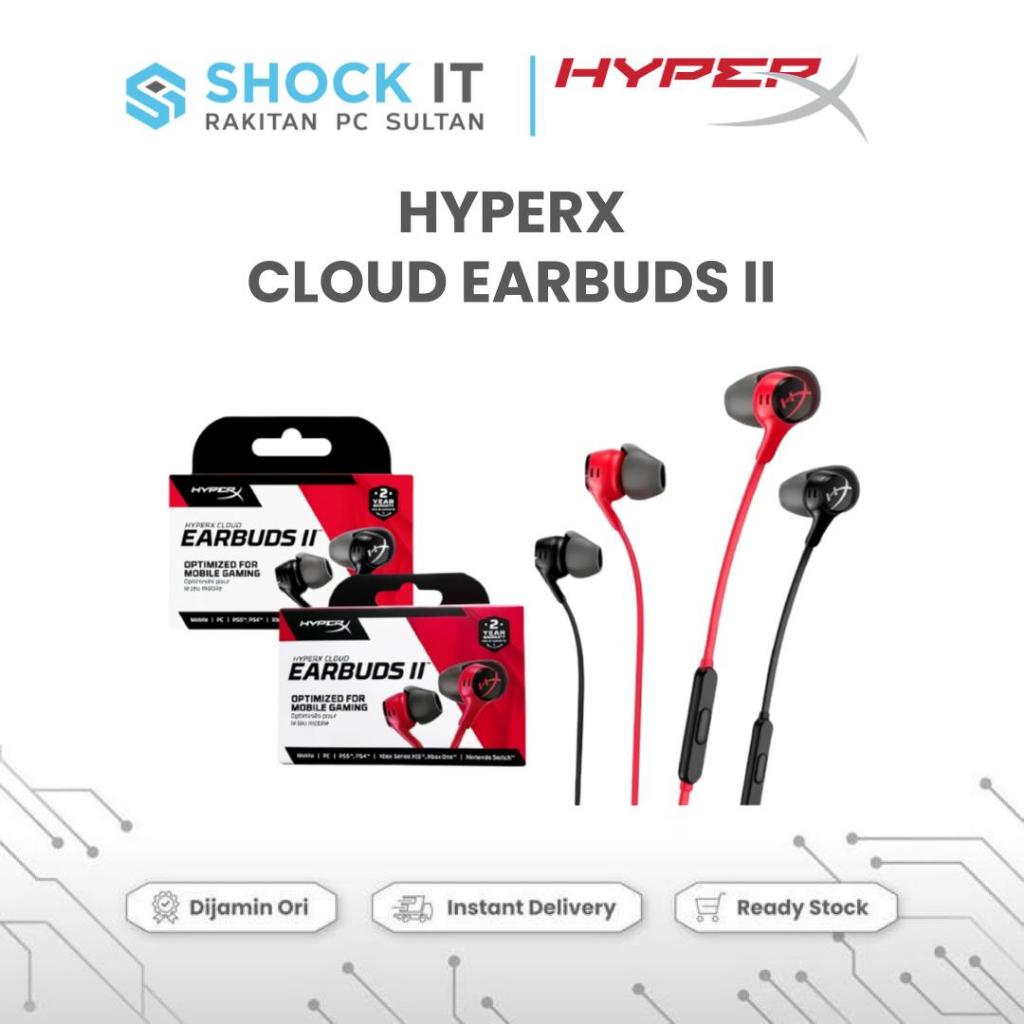 Jual HyperX Earbuds Gaming Cloud Earbuds II With Mic Earbuds Handsfree ...