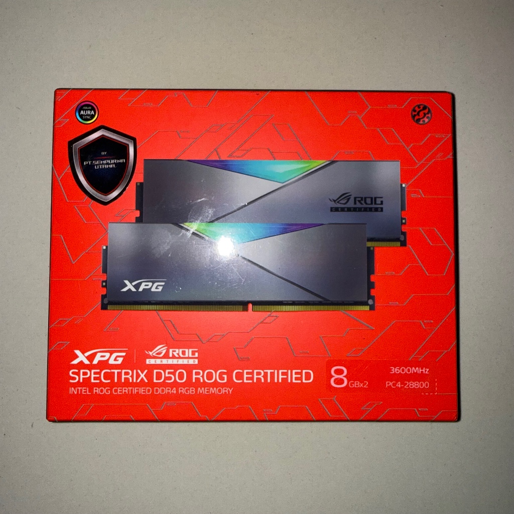 Jual ADATA XPG SPECTRIX D50 ROG DDR4 16GB (2x8GB) RGB 3600MHz ROG ...
