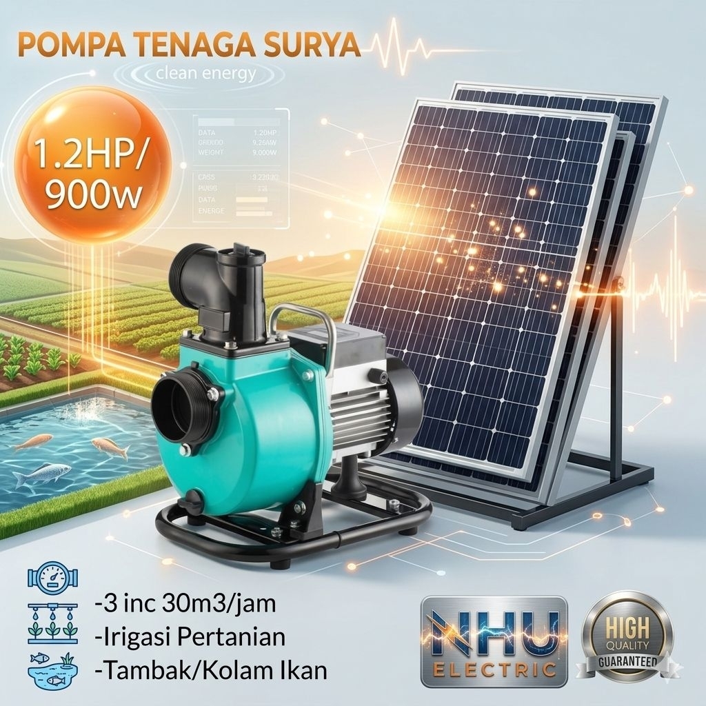 Jual Pompa Tenaga Surya 1.2HP 900w 3inci | Shopee Indonesia