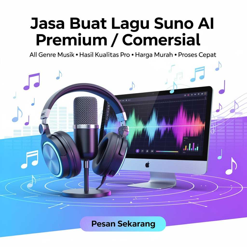 Jasa Buat Lagu AI Custom Semua Genre | Suno AI Premium