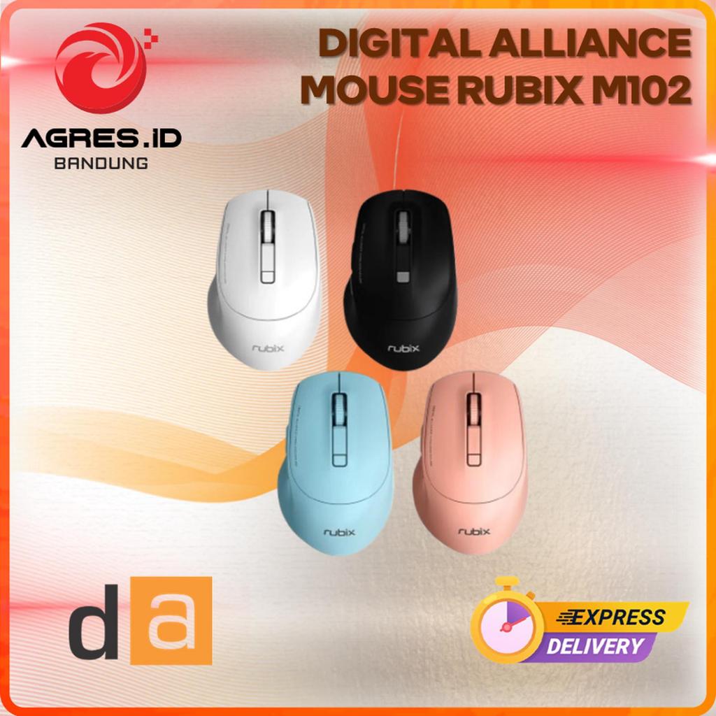 Jual DIGITAL ALLIANCE MOUSE OFFICE WIRELESS SILENT RUBIX M102 | Shopee ...