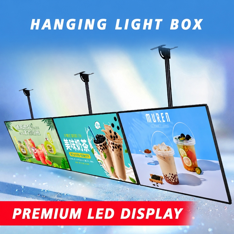 Jual Papan Menu LED Gantung Plafon Magnetik Ultra Slim | Light Box ...
