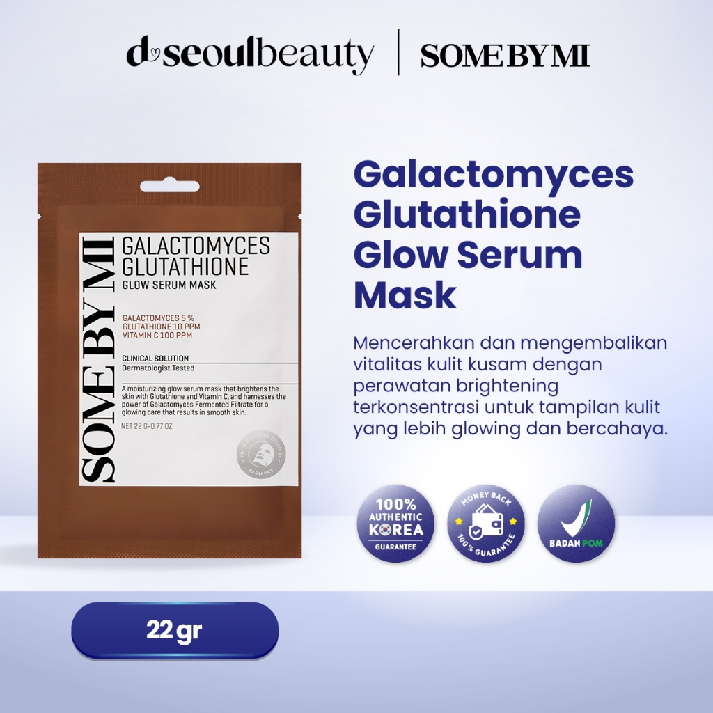 some by mi galactomyces glutathione glow serum mask I Korean Skincare SOME BY MI Galactomyces Glutathione