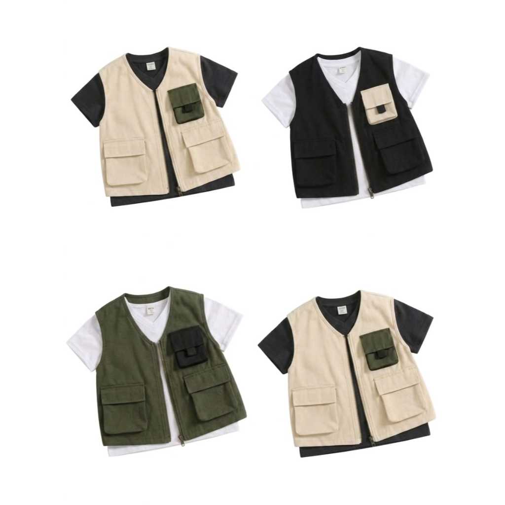 Vest Outdoor Multifungsi pria & wanita Pocket – Fashion & Utility