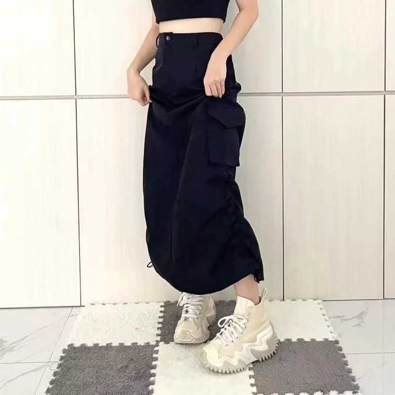 ROK cargo wanita anak tanggung tali serut samping terbaru usia 5/15 thn