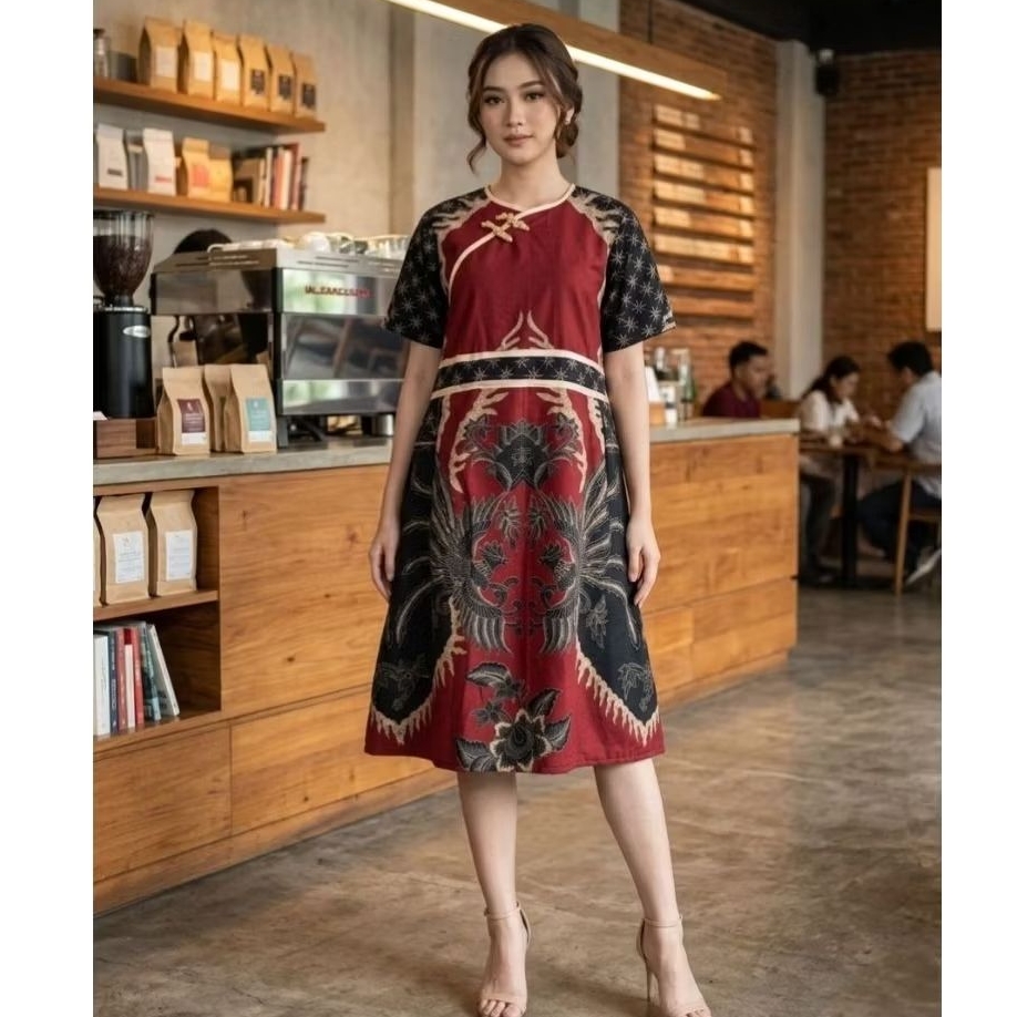 Batik Couple Motif Adiwangsa Atasan Kemeja Slimfit 2