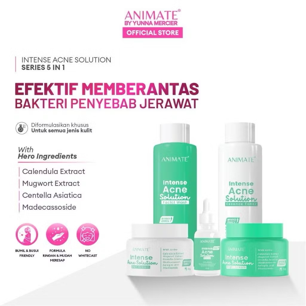 MEMEY | ANIMATE Acne Solutions Series | Ecer | Day Night Toner Facial Wash
