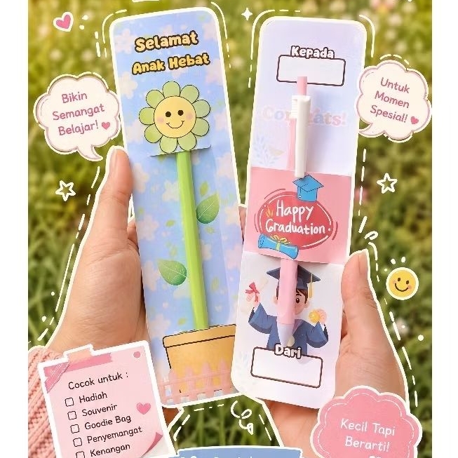 Jual Mini Gift Custom Souvenir Alat Tulis Sekolah Pensil Hadiah Reward ...