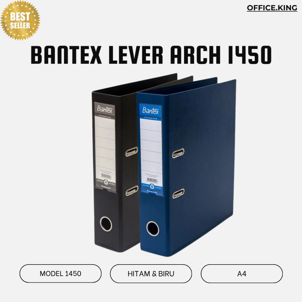 Jual BANTEX Map Ordner (Binder) 1450 Lever Arch File (A4) - Binder ...