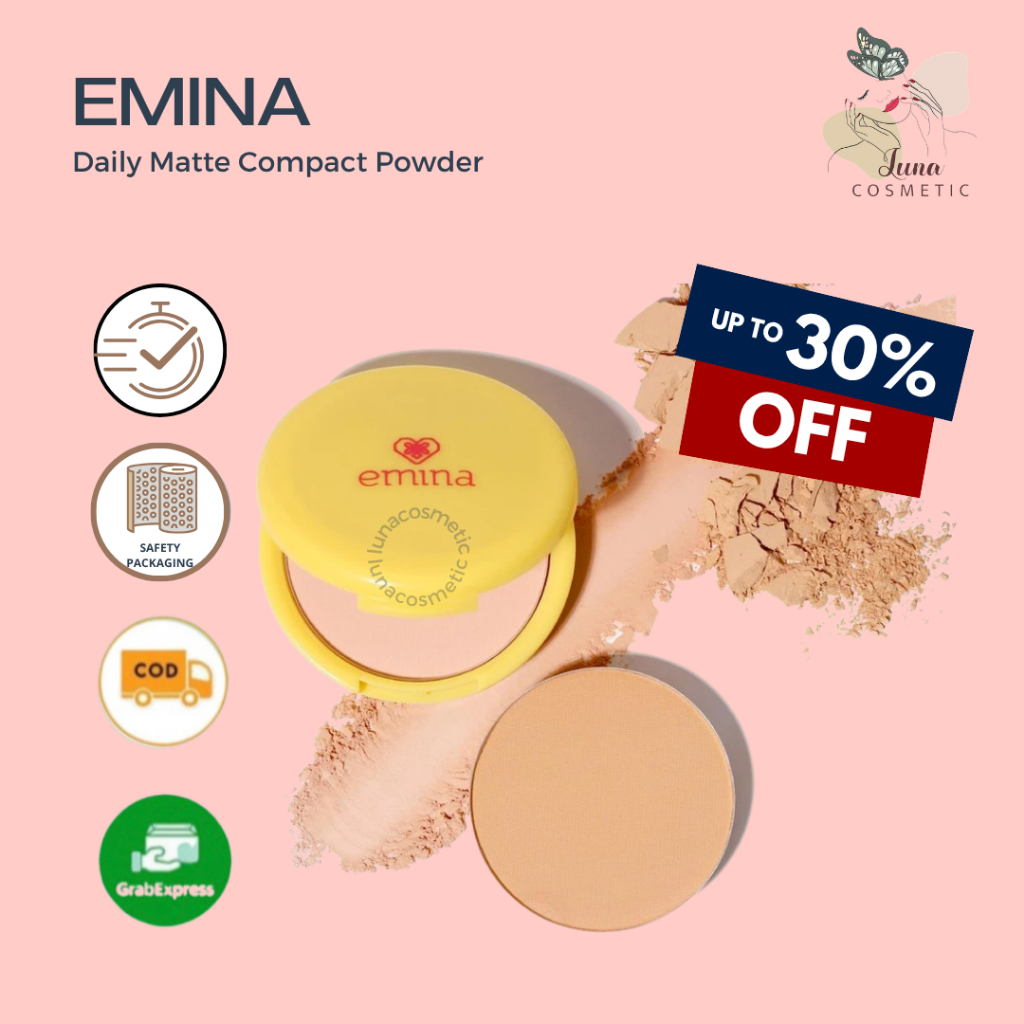 Jual Emina Daily Matte Compact Powder / compact pwder / bedak padat ...