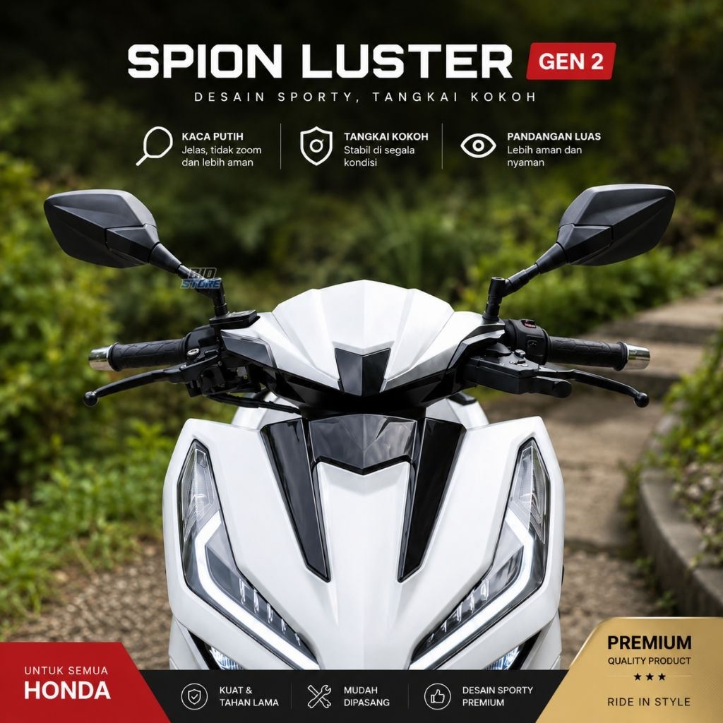 Jual Spion Luster Model Vario Gen 2 Honda Pcx Vario Beat Stylo Yamaha ...