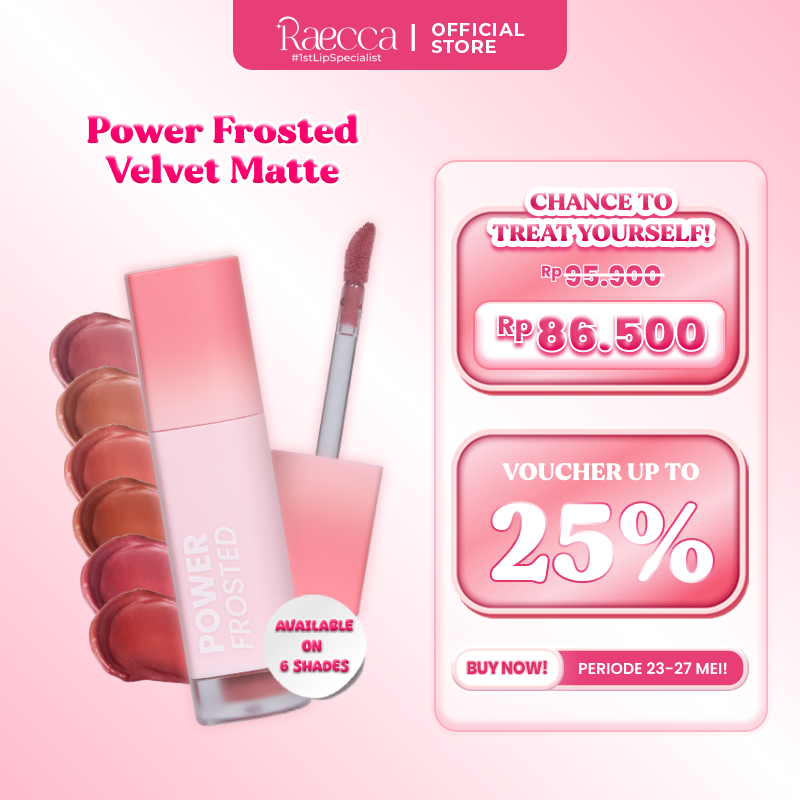 Jual Raecca Power Frosted Velvet Matte - Rekomendasi Lip Velvet ...