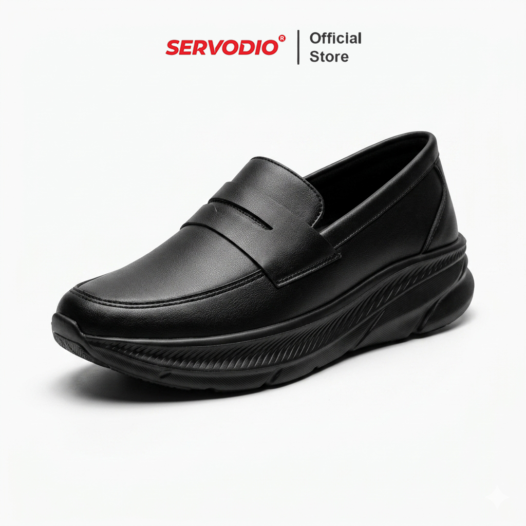 Jual Servodio Kalingga Full Black - Sepatu Slip On Pria Wanita Casual ...