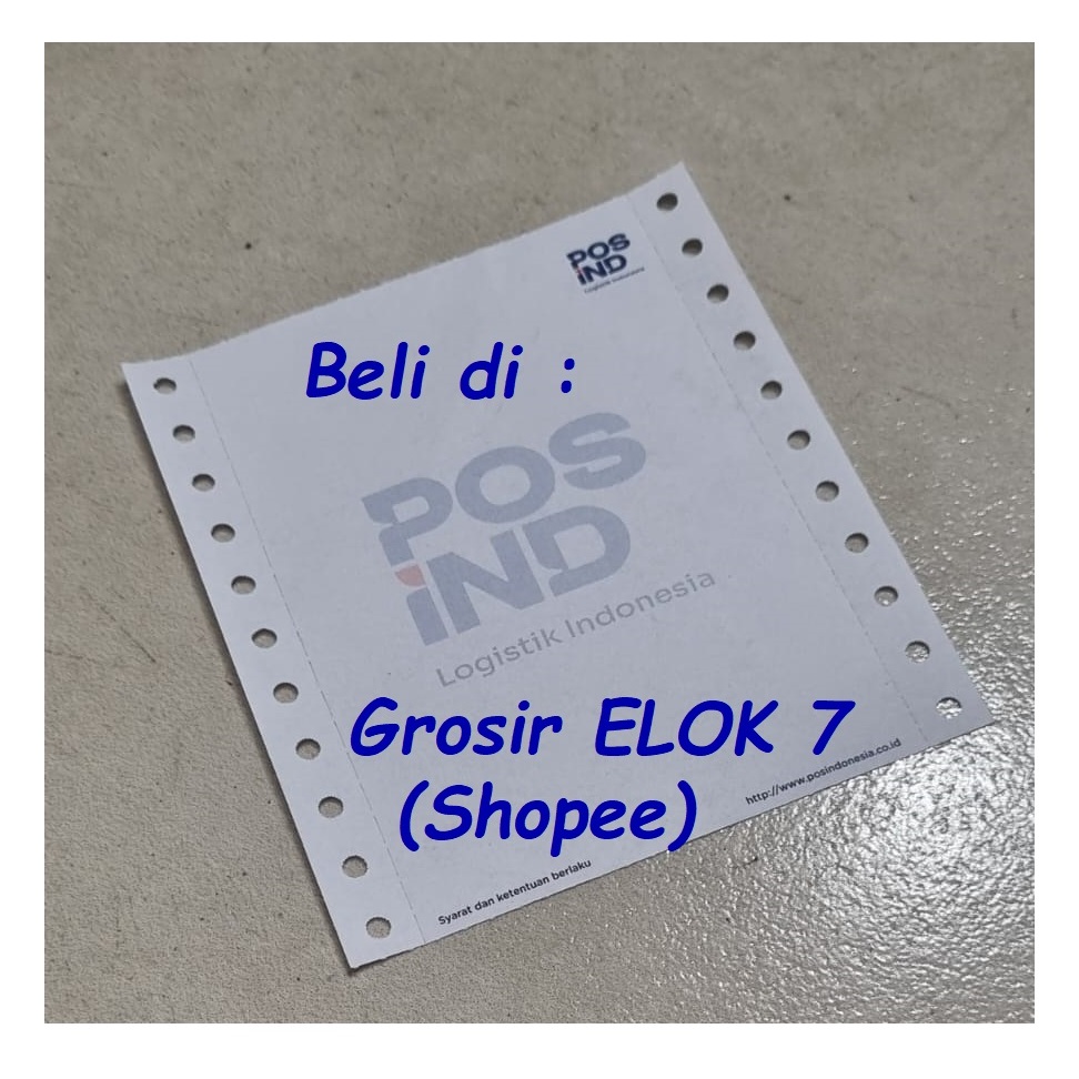 Jual Kertas Resi Pos 1 ply Logo Baru POS IND 500 lembar Kertas Agen ...
