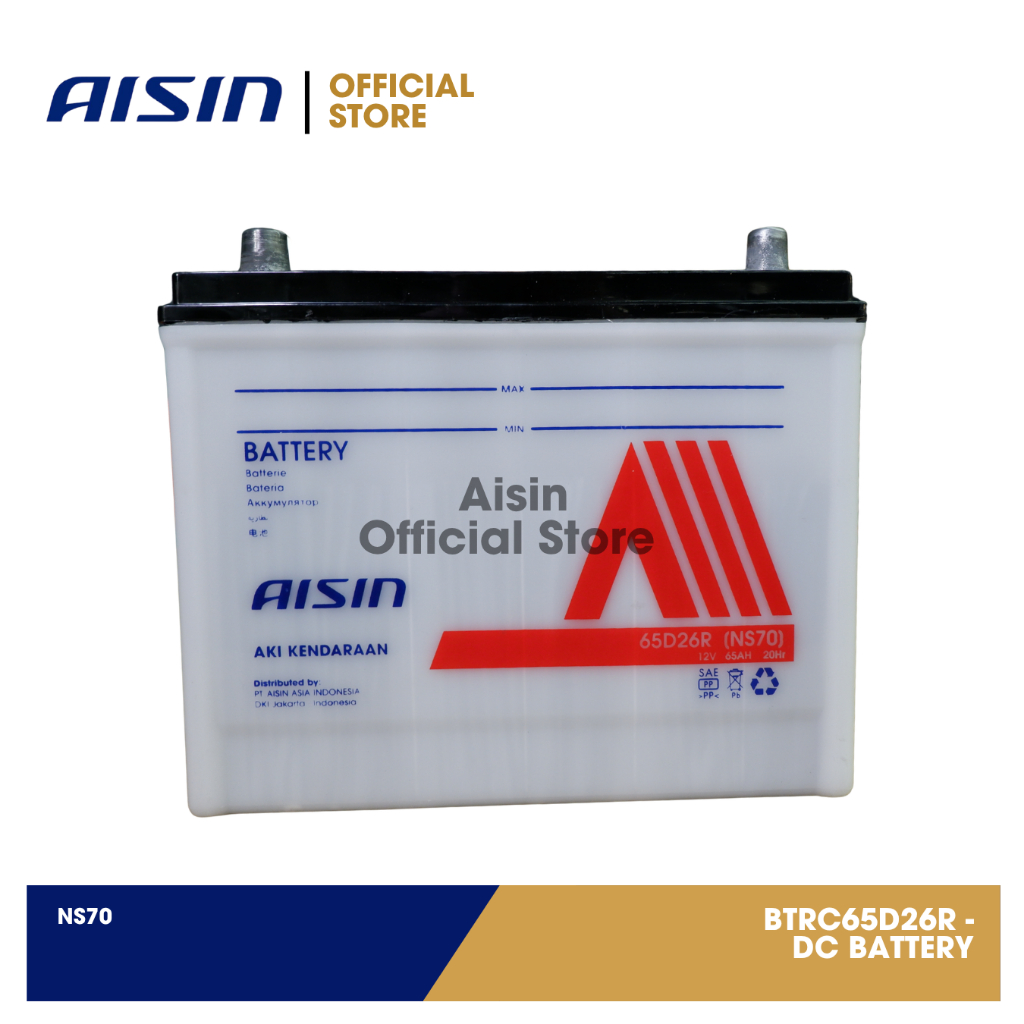 AISIN DC NS70 Aki Basah Mobil Kijang Diesel Isuzu Panther [BTRC65D26R]