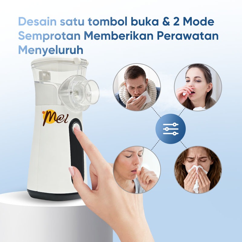 Jual MCI Portable Handheld Inhaler Nebulizer desain ergonomis ...