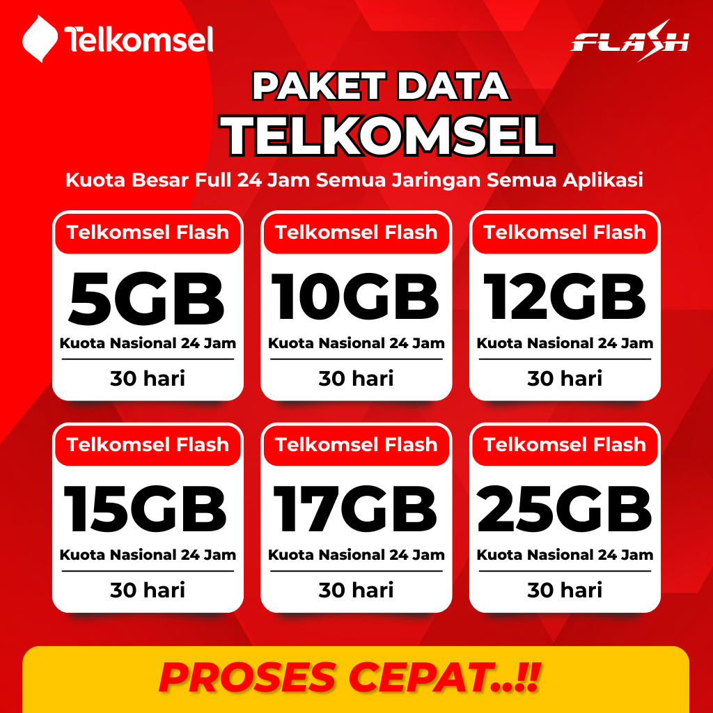 Jual PAKET DATA TELKOMSEL FLASH FULL 24 JAM | Proses Cepat - PROMO ...