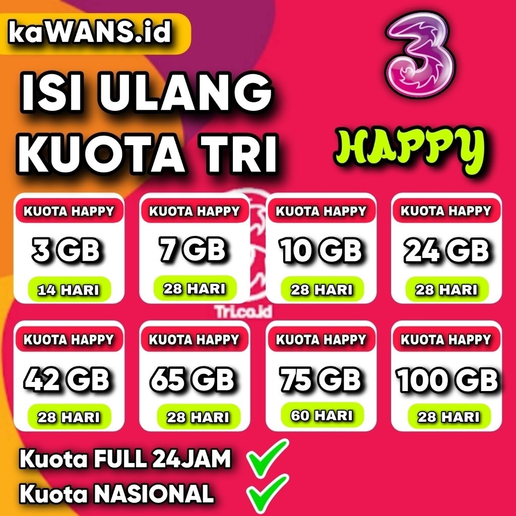 Jual Paket 3 Unlimited Terlengkap & Harga Terbaru Juli 2026 | Shopee ...
