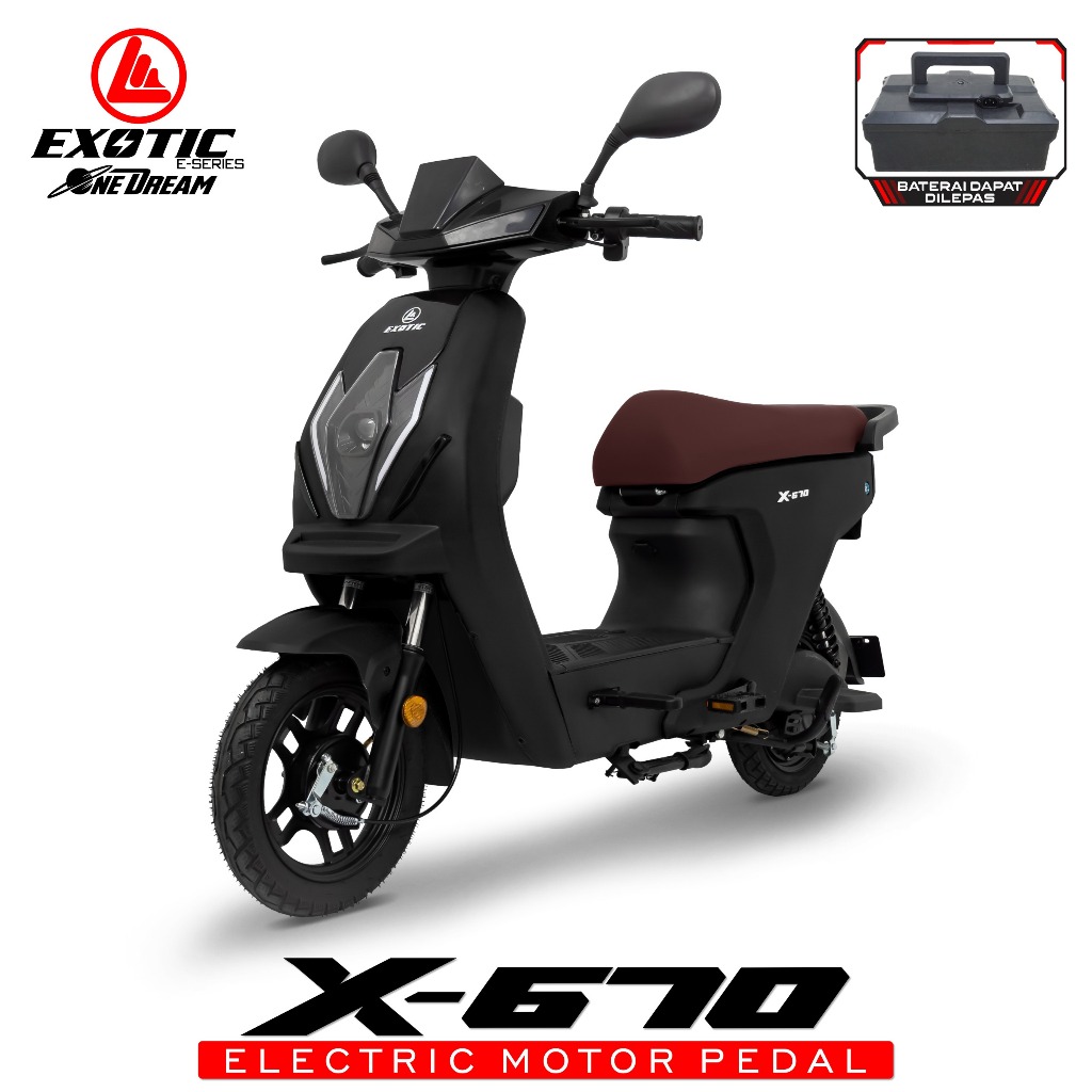 Sepeda listrik exotic x670 terbaru