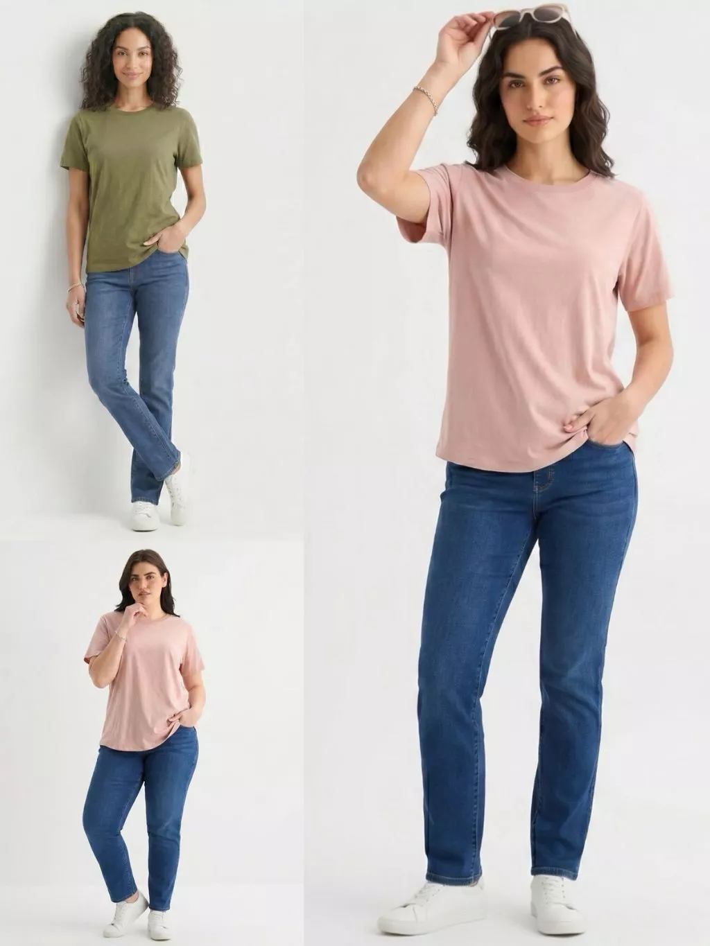 Kaos Lengan Pendek Wanita AN Women's Short-Sleeved Cotton T-shirt - 2527