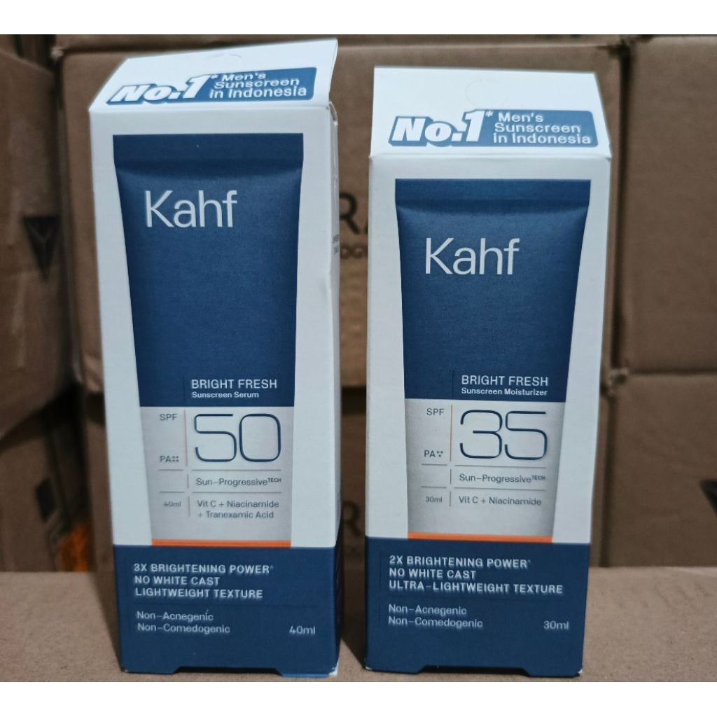 Jual Kahf Sunscreen Bright Fresh SPF 50 PA++++40ml & SPF 35 PA++++ 30ml ...