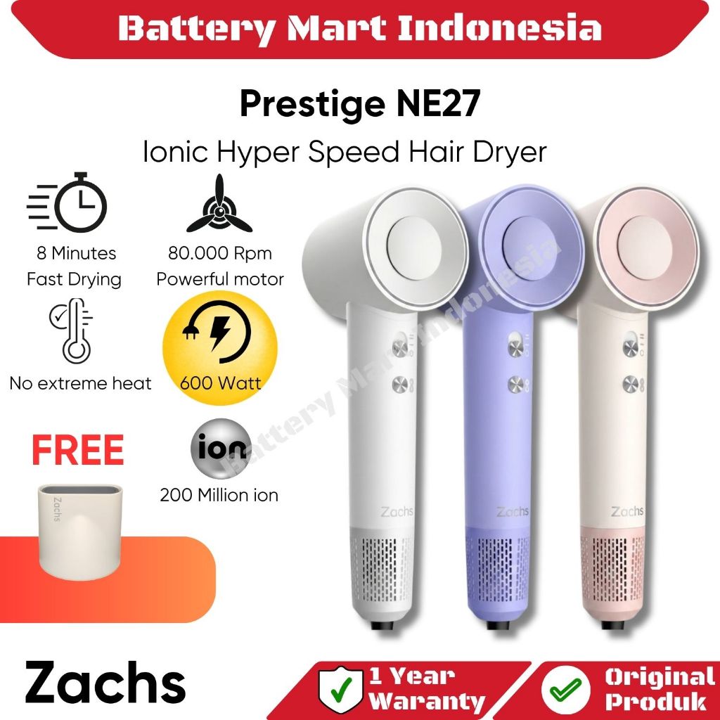 Jual Zachs Hair Dryer NE27 Pengering Rambut (600 watt), Zachs Travel ...