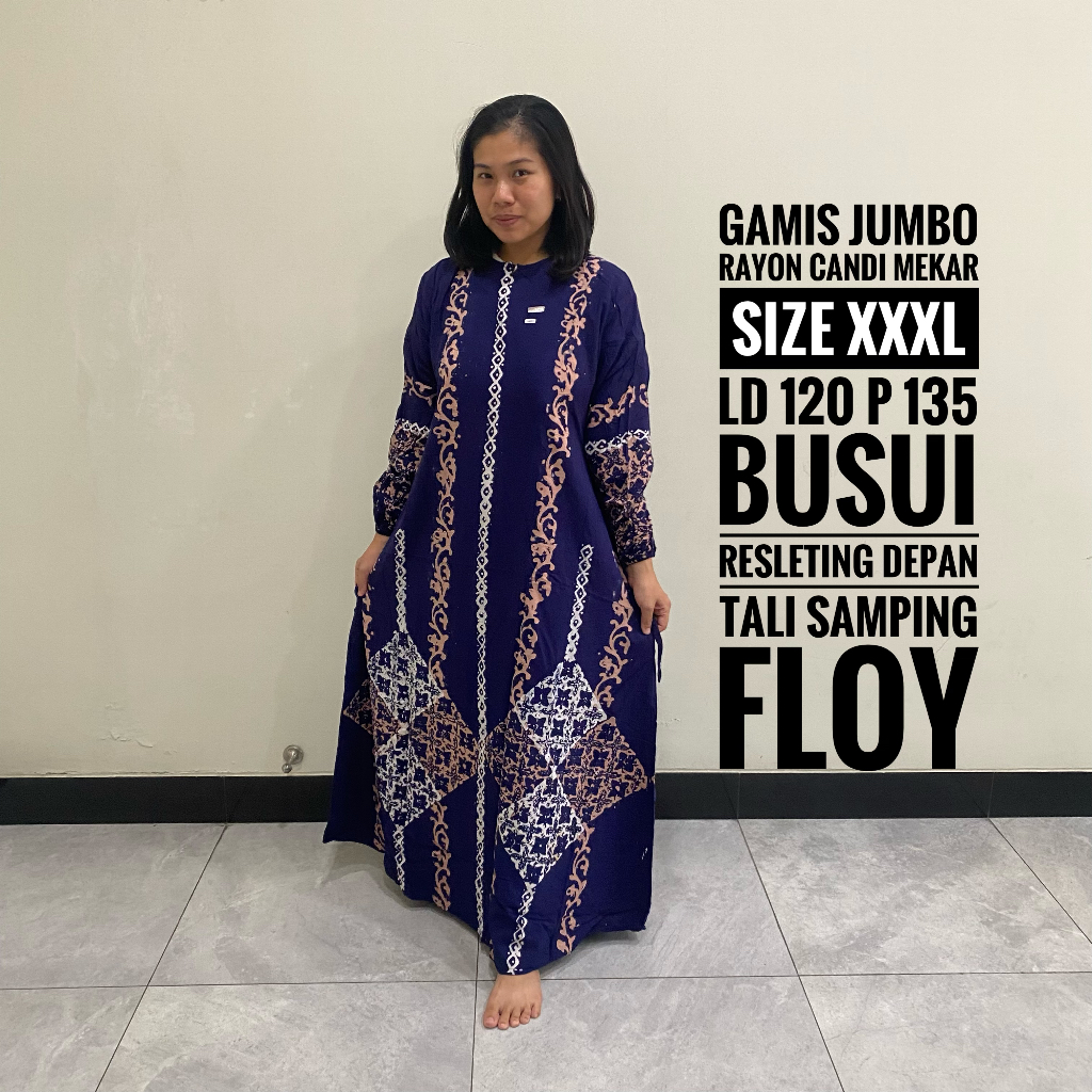 Gamis Wanita Dewasa Ibu Ibu Jumbo Syari Lebaran Terbaru Busui Friendly Resleting Depan Motif Batik Abstrak Baju Muslimah Twill Ori Tuil Twil Tuwil Rayon Katun Jepang Wolfis Voxy Ceruty Premium Toyobo Lux Size Ukuran S M L XL XXXL LD 95 100 105 110 120 125