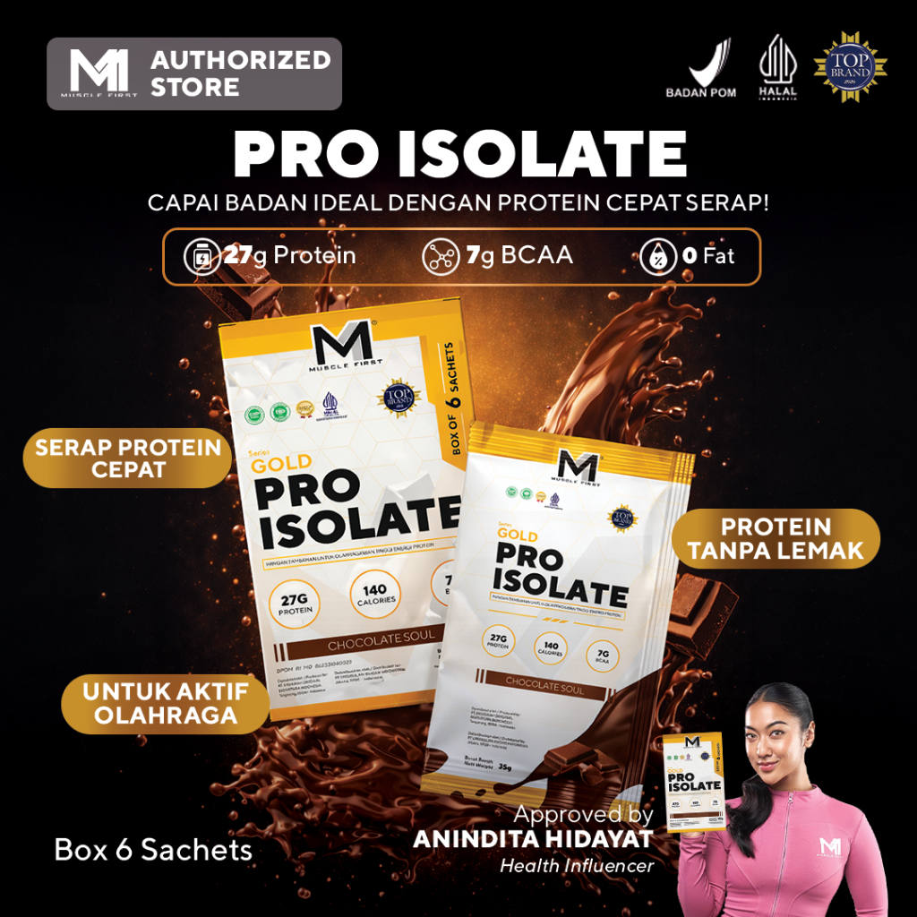 Jual MUSCLE FIRST Pro Isolate Box - Whey Protein Suplemen Fitness ...