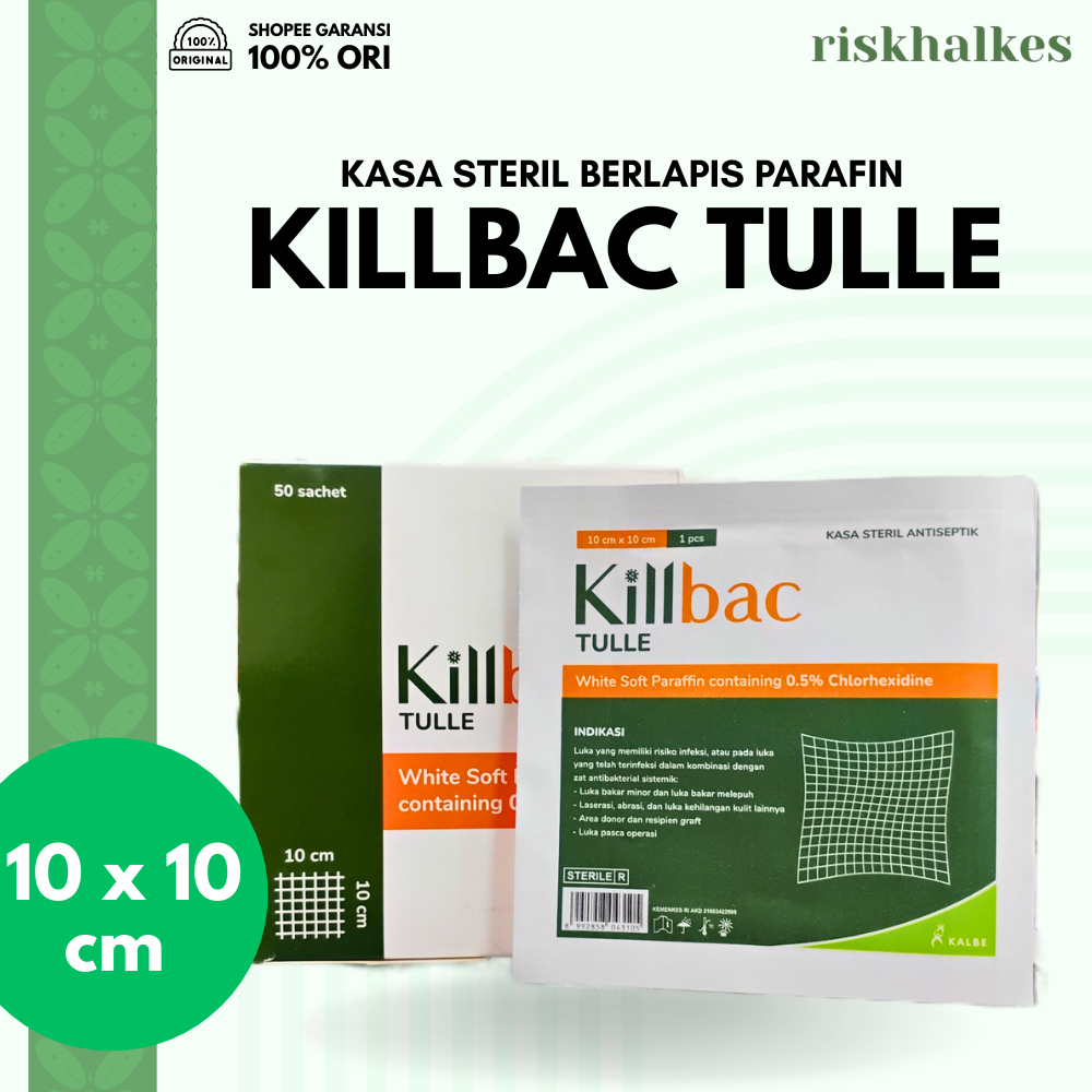 Jual Killbac Tulle Sterile Kasa 10x10 cm | Shopee Indonesia