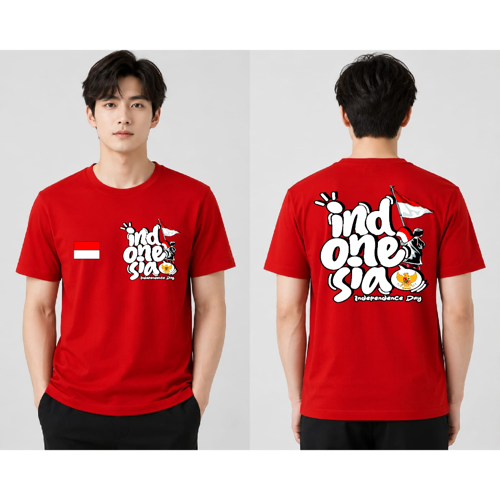 Kaos Independent Day Hut RI 81 17 Agustus 1945 2026 Merdeka Kemerdekaan Indonesia Kaos Pria Kaos Murah Kaos Distro Kaos Wanita Bendera Merah Putih
