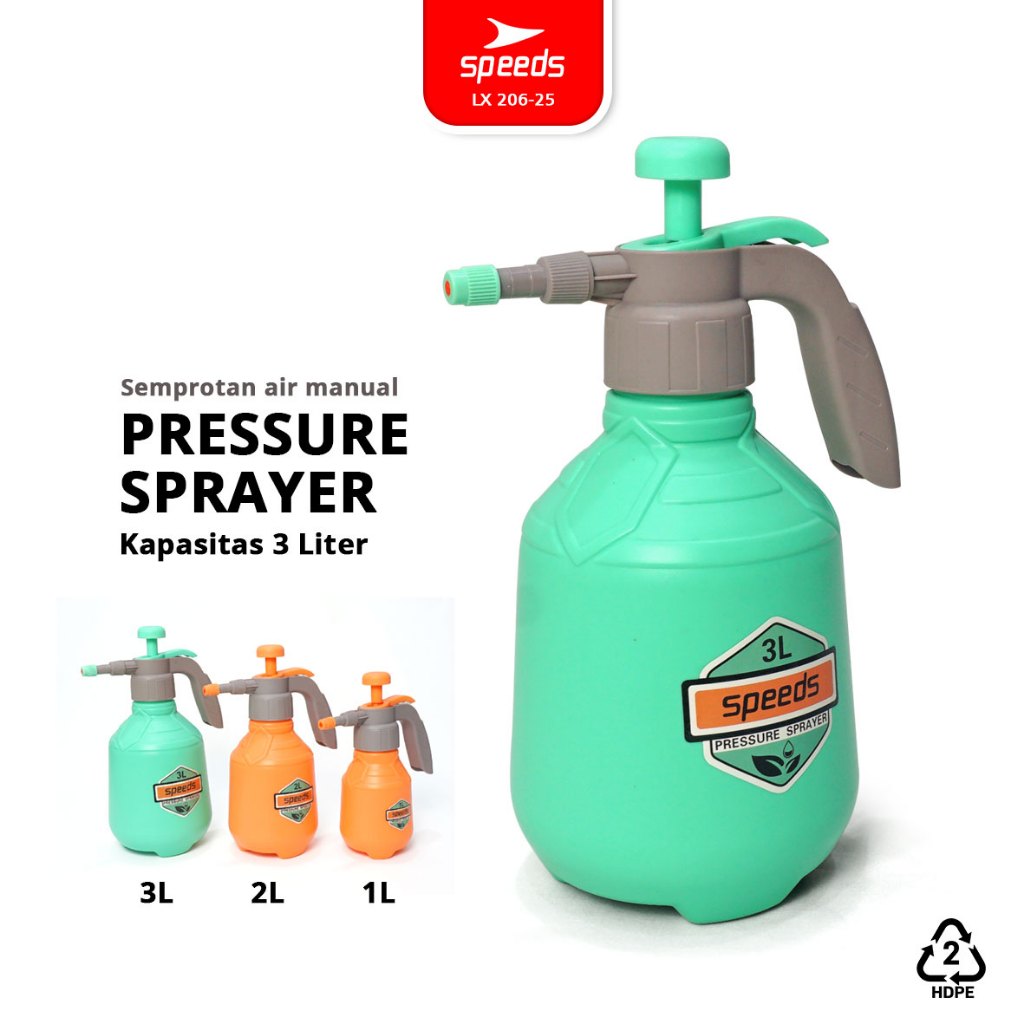 Jual SPEEDS Bottle Pressure Sprayer Botol Semprotan Spray Manual 3L 2L ...