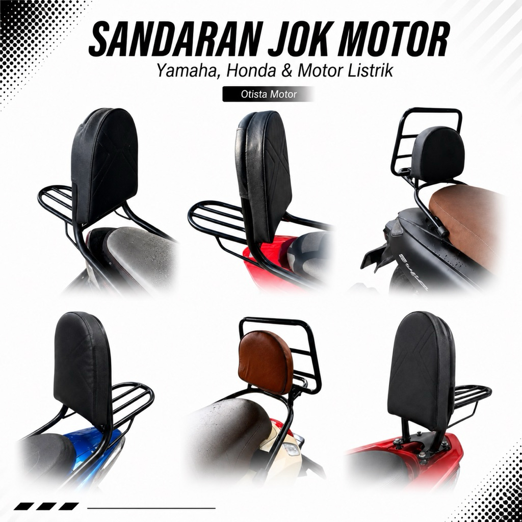 Sandaran Senderan Jok Motor Vario 125 150 Vario 160 Beat Nmax Pcx Xride Scoopy Genio Grand Filano Lexi Mio M3 Supra 125 Old Adv Supra 125 New Mio S Mio Sporty Soul Gt 115 Gt 125 Fazzio Vario 110 Fino Spacy Xeon Gear Freego Stylo Kharisma Nmax Turbo Neo S