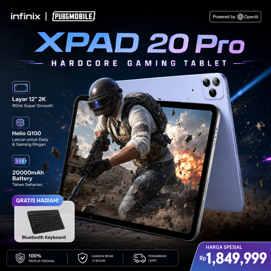 Jual Infinix XPad 20 Pro 16GB+512GB Performa Cepat Layar Besar Tablet ...