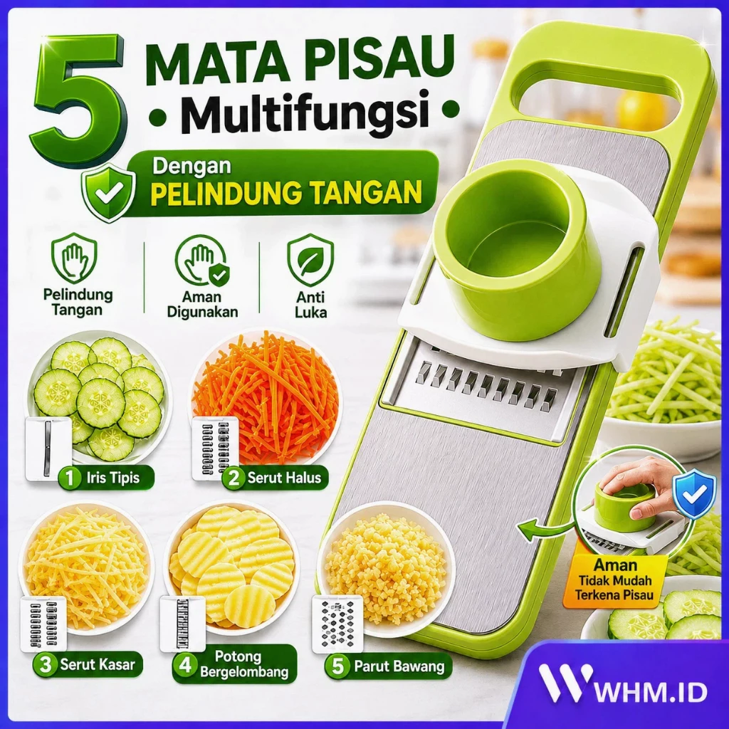 Alat Parutan Sayur & Buah 8 in 1 Vegetable Cutter Pemotong Buah Sayur Stainless Multifungsi Slicer